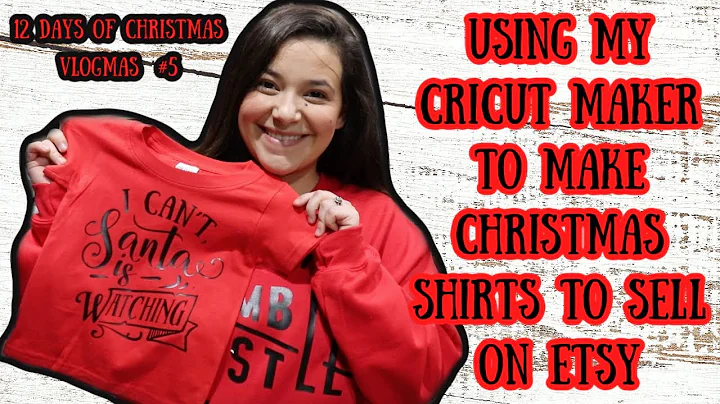 Creating Festive Christmas Shirts with Cricut Maker for Etsy