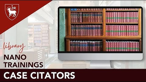 Nano Trainings: Case Citators