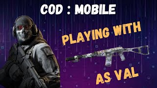 Killing With AS Val || COD Mobile Gameplay