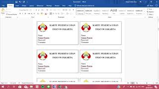 How to make Exam Cards using Mailings in Microsoft Office Words screenshot 4