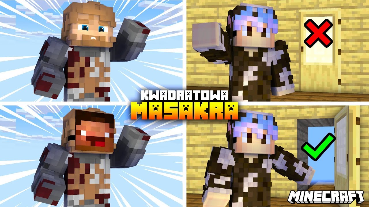 Udawałem @TIDZIMIego, żeby wejść na event 😎 Kwadratowa Masakra Minecraft