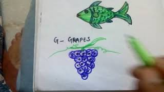 How to draw Grapes and House easily???...../G - Grapes/H- House/watch soon.....