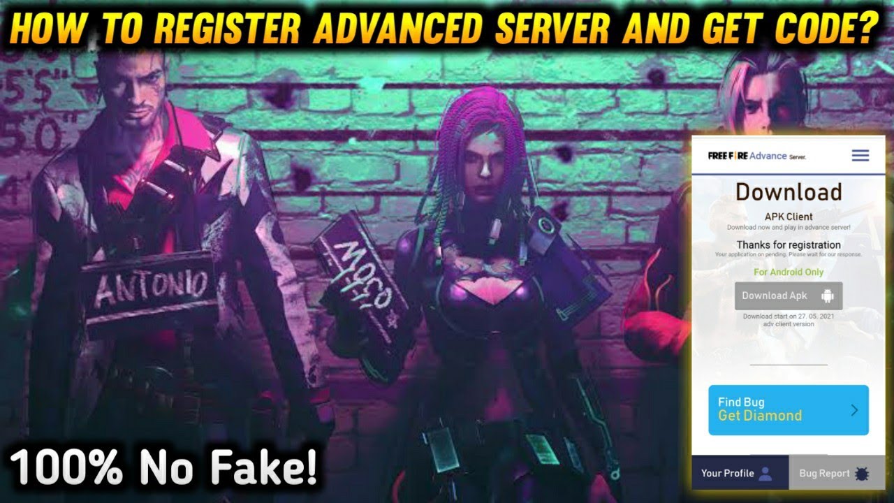 How To Register Free Fire Advanced Server? | Ob 28 Advanced Server Opened!😍