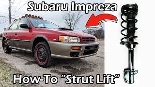How To Lift an Impreza w/ Forester Struts × $150 Subaru Lift Kit