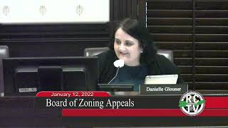 Board of Zoning Appeals - January 12, 2022