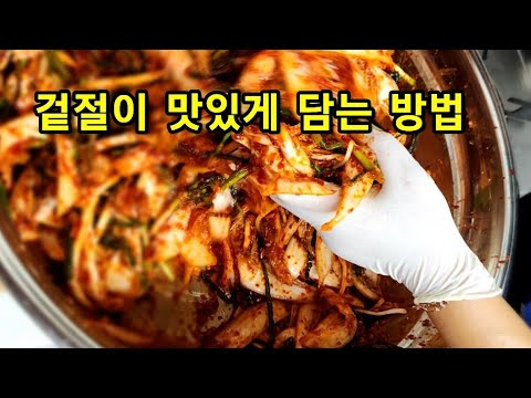 집밥💚정말 맛있는 통배추 겉절이는 이 방법이 최고입니다 ~