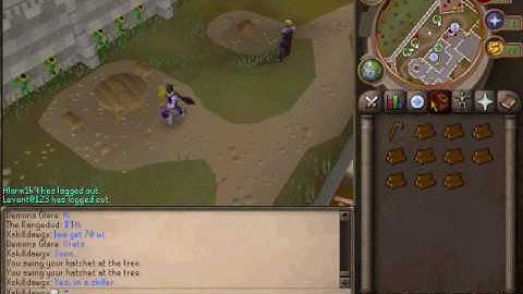 Level 3 skiller gets 70 woodcutting!