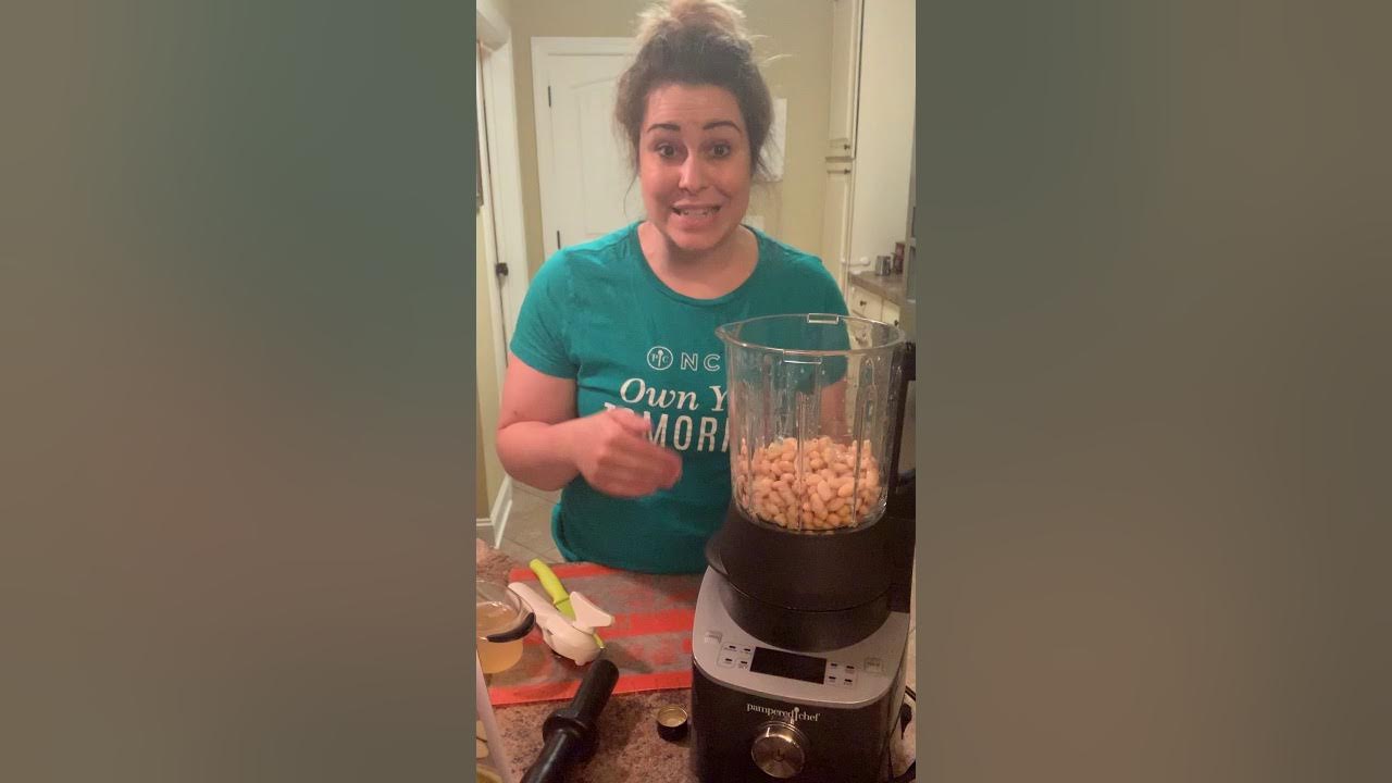 Hummus and Cleaning the Pampered Chef Deluxe Cooking Blender YouTube