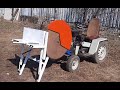 SAW for sawing firewood for a mini tractor. ПИЛА для пилки дров на минитрактор.