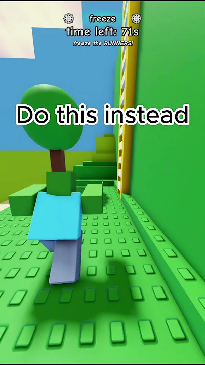 Better way to climb ladder on crossroads (Untitled tag game)