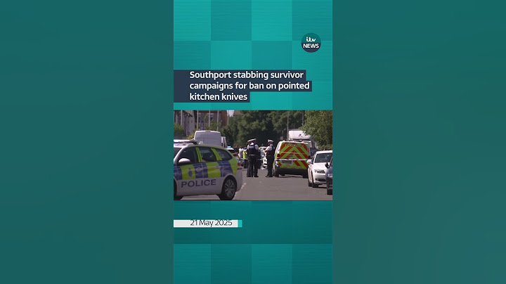 Southport stabbing survivor campaigns for ban on pointed kitchen knives | ITV News