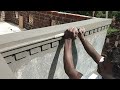Amazing Construction Worker Rendering Sand And Cement To The House Elevation - step by step process