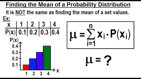 Statistics: Ch 5 Discrete Random Variable (11 of 27) Finding the Mean of a Probability Distribution
