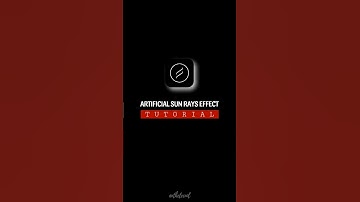 Artificial Sun Rays Effect in LD - Tutorial #shorts