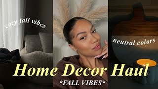 HUGE FALL HOME DECOR HAUL!? HOME GOODS, TARGET, POTTERY BARN | Nia Kajumulo