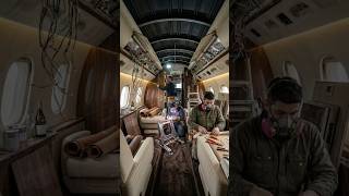 Abandoned Private Jet Restored to Ultimate Luxury ✨✈️ #aviation #shorts