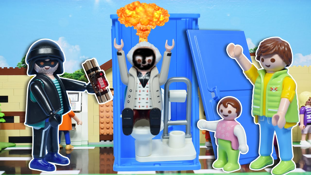 ظلطة بوظ الحمام بتاع المدينه عشان يغيظ سمسم - عائلة ساندي - قصص اطفال