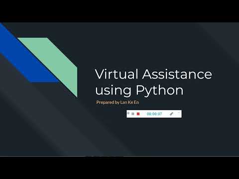 Intern Showcase - Virtual Assistant using Python - by Esther Lan