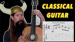 Video thumbnail of "CLASSICAL guitar tutorial for nOOBS"