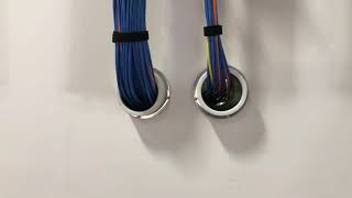 How to neatly bundle Cat6 cables with Velcro and use of J-Hooks