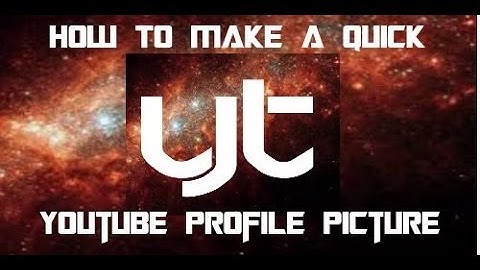How To Make An Easy YouTube Profile Picture (Paint.NET)