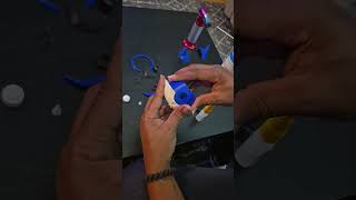 3D printed lucario pokeball with base! #bambulabx1carbon #bambulab #pokemon #lucario