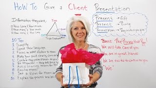 How To Give a Client Presentation