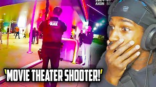 Cops Hunt Down Movie Theater Gunman (INSANE Bodycam Reaction) | Poppa Benji