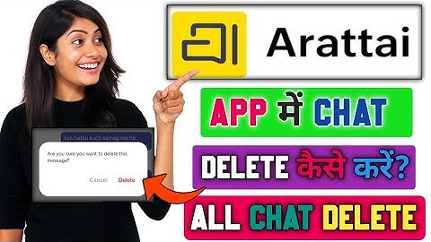 how to delete message in arattai app bheja hua text. arattai app me chat kaise delete kare 2025.