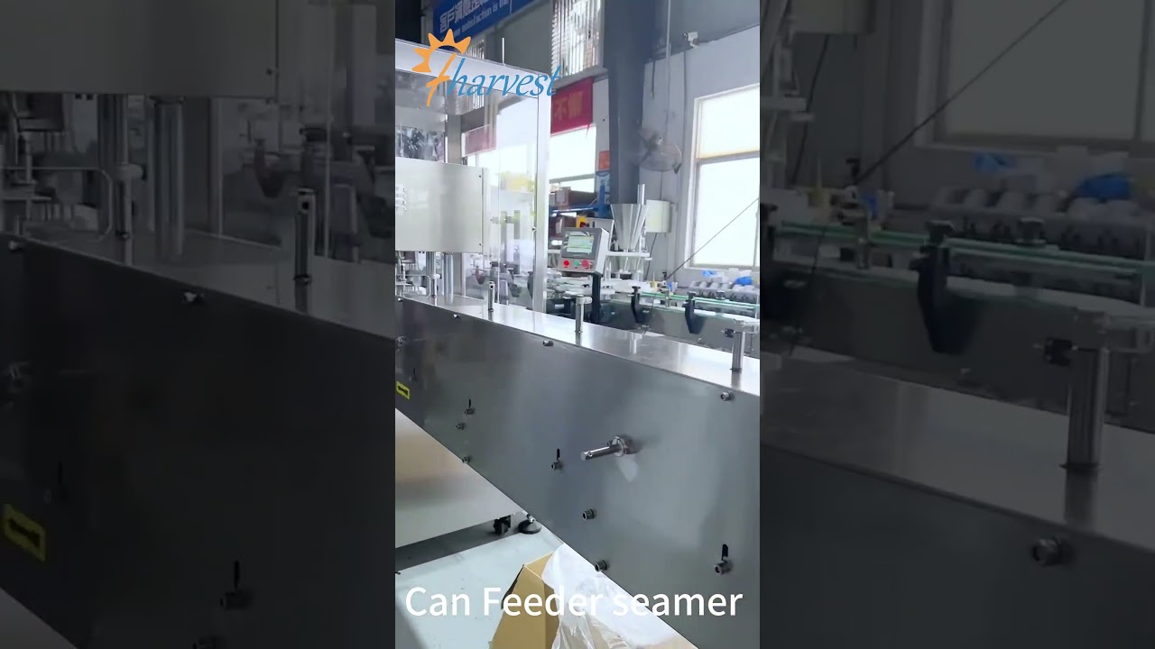 Can Feeder Seamer Machine for Plastic Bottle,Automatic Can Feeding Machine , Can Sealing Machine