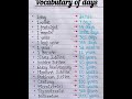Vocabulary Of Days #ytshorts #trending #shorts #vocabulary