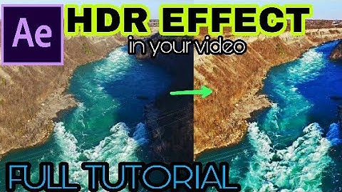 Put HDR effect in your VIDEO | Using After effects | no plugin | by JX studios infinite
