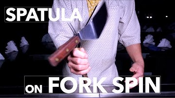 Teppanyaki Tricks Spatula on  Fork Spin