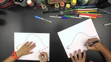 How To Draw A Stegosaurus (for younger kids)