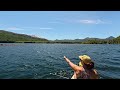 Paddle boarding on Coldwater Lake in Castle Rock, Washington with Mount St. Helens in sight!