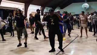 Okuuur Front Row!! Good Lovin Line Dance at Greeks and Friends, Chicago