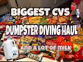 HUGE CVS CANDY DUMPSTER DIVING HAUL WITH LIVE DIVE! (Food Waste at Big Corporate Company!)