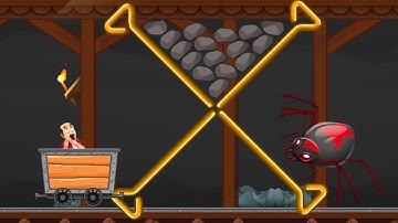 Freeze the Spider – Pull the Pin Game - Gameplay Walkthrough Part 1 Levels 1-11 (Android & iOS) #1