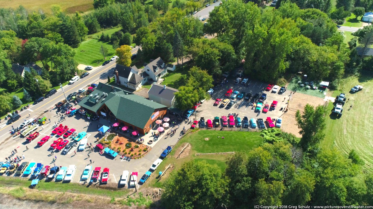 Before and During Aerial Views of 10th Annual Withrow Car and Tractor