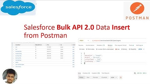 How to insert Bulk data using Bulk API 2.0 in Salesforce from Postman