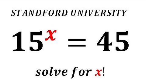 Solving Exponential Equations Using Logarithms 15^x =45 ? in a few minutes secret steps