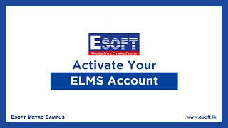 ESOFT - Instructions to activate ESOFT Learning Management System (ELMS) screenshot 1