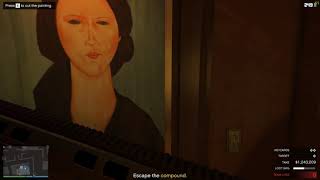 Grand Theft Auto V online elite challenge with 2 paintings