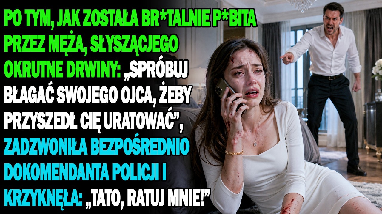 Mój mąż stał nade mną z paskiem w dłoni, podczas gdy krew z rozciętej wargi spływała mi po brodzie, i powiedział: „Zadzwoń po swojego tatusia. Zobaczymy, co ten stary wieśniak może zrobić.” Przez...