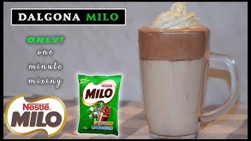 HOW TO MAKE DALGONA MILO IN JUST 1 MINUTE | DALGONA MILO RECIPE | Super Marie