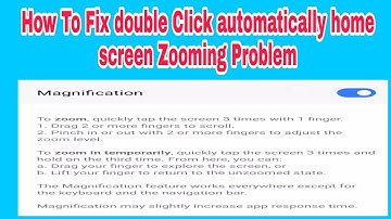 How to disable Double Tap Zoom | Touch Zoom | Triple Click zoom | In Android, Hindi Web,