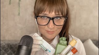 ASMR👩🏻‍⚕️твоя медсестра💉возьму анализ из вены🩺