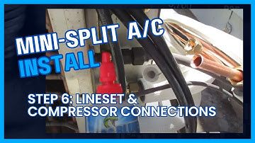 Mini Split Indoor Unit and Compressor Connections