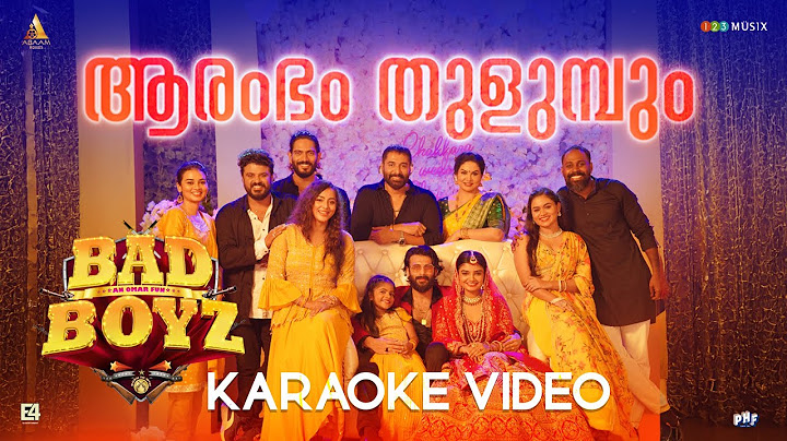 Aarambham Thulumbum Karaoke With Lyrics | Bad Boyz | Omar Lulu | Vineeth Sreenivasan | Rahman