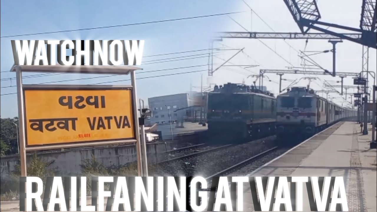 Railfaning at vatva Back to back crossings and action